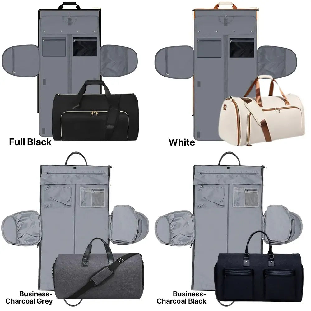 Travel Duffle Bag with Garment & Shoe Compartment, Waterproof & Breathable, TSA-Approved, 57L Capacity, Ideal for Weekender, Gym, Hospital, Holiday Travel