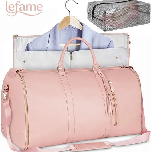 Travel Duffle Bag with Garment & Shoe Compartment, Waterproof & Breathable, TSA-Approved, 57L Capacity, Ideal for Weekender, Gym, Hospital, Holiday Travel