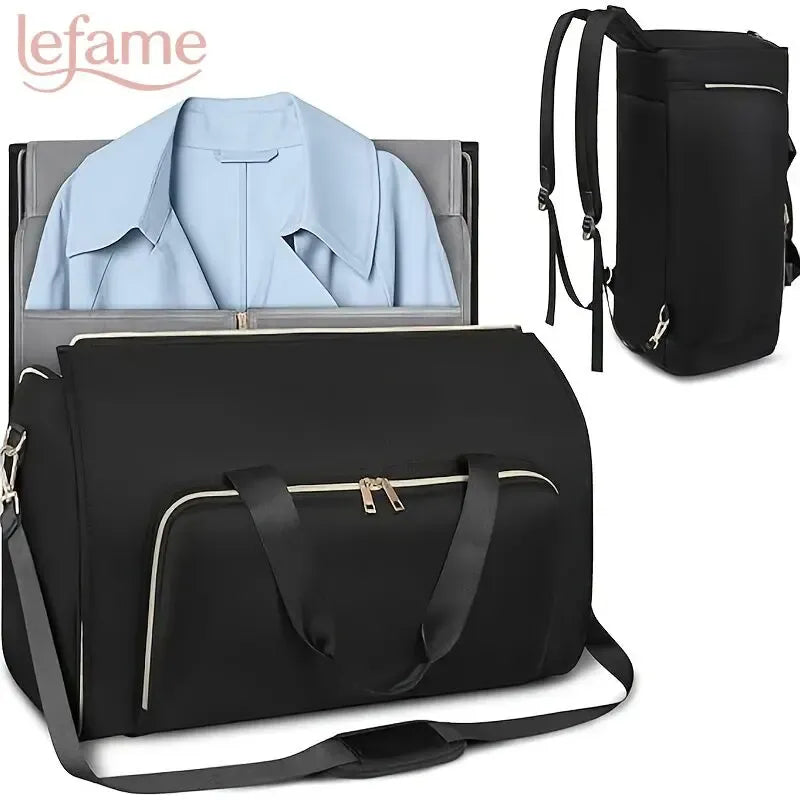 Travel Duffle Bag with Garment & Shoe Compartment, Waterproof & Breathable, TSA-Approved, 57L Capacity, Ideal for Weekender, Gym, Hospital, Holiday Travel
