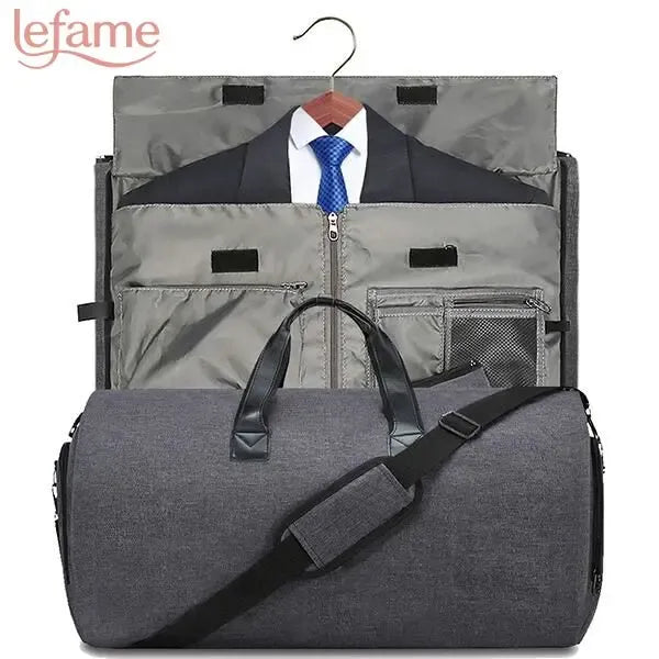Travel Duffle Bag with Garment & Shoe Compartment, Waterproof & Breathable, TSA-Approved, 57L Capacity, Ideal for Weekender, Gym, Hospital, Holiday Travel